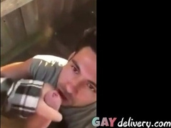 Ultra-Cute hard-on cocksucker and jizm gobbler