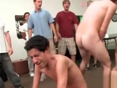 Gay college sex games with freshers joining fraternity