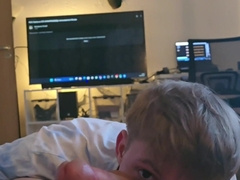 deepthroated off a classmate and brought him to climax