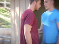 Jock Smashes Out Cool GINORMOUS Dicked Stranger - NextDoorRaw