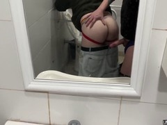 Youthful amateur gives a wild bareback gay blowjob
