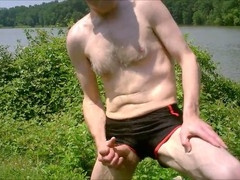 Amateur outdoor vibes with thick cocks and gay cum shots