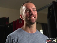 Edged stud getting punished by master