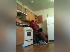 Knocking down my straight homie in the kitchen