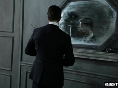 Watch this kinky guy stuff his big cock in a butt and watch it flow like a filthy stream