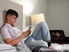 Man with tattooed thighs is banging in the bedroom