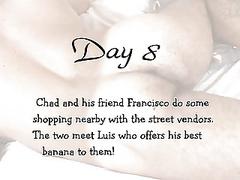 Black stud takes two white cocks during threesome