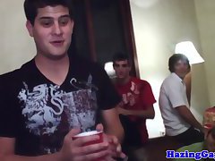 Straight hazedtwink gayfucked at frat party