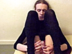 Gay chastity cum, gay buttplug, crossdresser