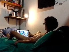 My stepbrother caught me pawing myself and filmed it