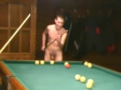 Nude Russian Soldiers Playing Pool