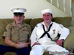 Doggy style anal with hung and horny Navy boys