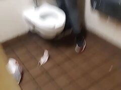 I got sucked in a restroom