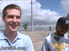 Sucking a big hung cock in the middle of the road!