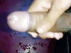 Big black uncut indian dick Masturbation at night. long cock boysex, handjob desi gay