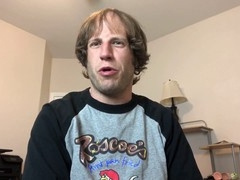 Alpha male instructs submissive to gobble BBQ sauce-covered face