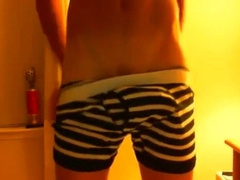 AMAZING twink in hot underwear wanks off! 5