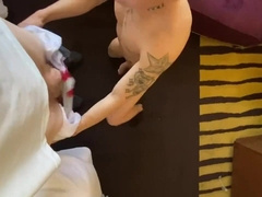 Calhoun Sawyer humps Daniel Hausser at Ceasars Building Window