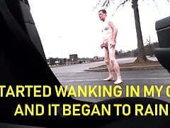 Carpark Load While Raining Fully Naked Public Mar-2017