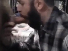 Sub sucking and feeding on his man's load 4