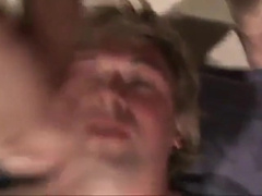 Fucking the twink's mouth and cumming on his face 7