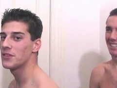 Best friends trying out hot gay sex together