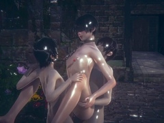 Gay blindfolded, ass fucking, gay asian