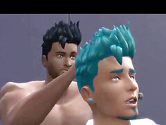 Public toilet, Park Cruising 3 Hot guys fuck one youngster - Sims four LuckySleazy