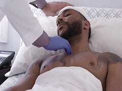 Black stud Jaxx Maxim pounds his doctor Michael Roman