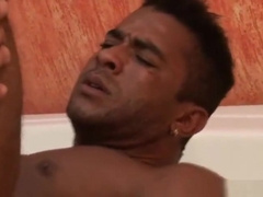 Latino Hunk First timer enjoy Bareback Sex