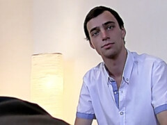 Bubble booty dude takes a giant facial eventually