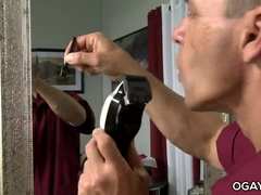 Immense pipe 3way in a barber supermarket