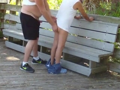 Gordito se la mete a abuelo en publico 12