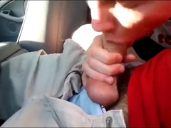 young twink sucks dick in car and swallows 8