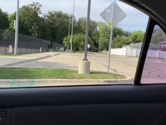 20 yr older wanks off in public parking pile