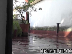 Straight Latino guy turned gay after bareback cock riding