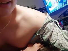 Patient Masturbates after Caregiver Sucks his Boy Titties