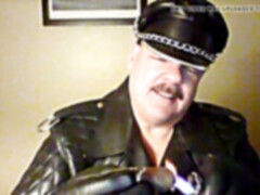 Leather jacket Dan cigar smoke gag