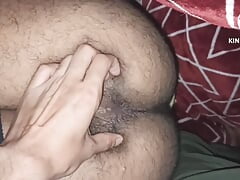 My straight desi sexy freind big Hairy ass first time i open his pant