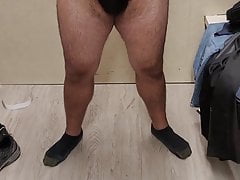 Male power thong dressing room