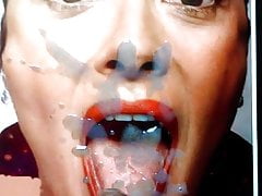 Salma Hayek - Cum Tribute(emptying on her mouth and tongue)