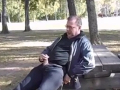 Fap and jizm in public