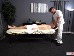 Massagist Demolishes Lad Customers Fuck-hole - Skylar Finchh & Damien Kyle