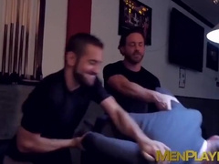 Logan Moore, Dante Colle And Massimo Piano - Men In Suits Hook Up In The Club For Some Deep Anal Sex