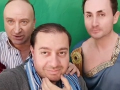 European stud Matteo Linux gets pumped and masturbates