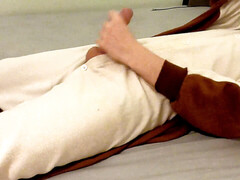 platinum-blonde teen dude masturbate in flying squirrel costume