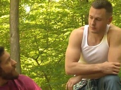 Outdoor anal adventure in the woods