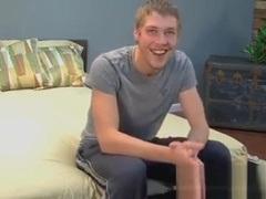 Hung Blond Twink Gives BJ