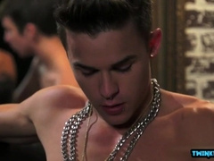 Jizzed on by massive Lollipop Lads & Ass Fucked by a Big Dick