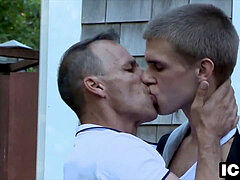 twink entices old gay dad to fuck his ass